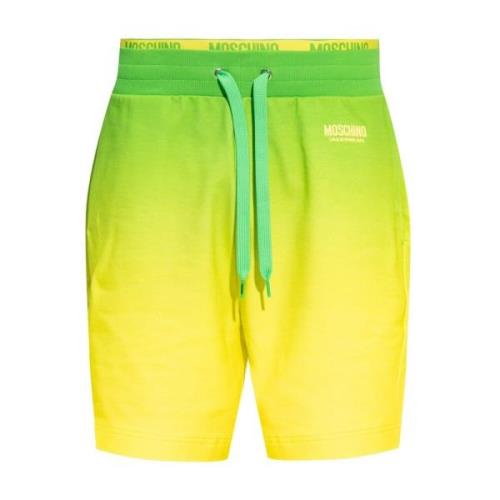 Shorts met logo Moschino , Yellow , Heren