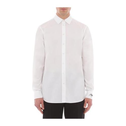 Witte Overhemden Collectie Moschino , White , Heren