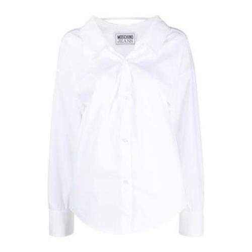 Jeans Overhemden Wit Moschino , White , Dames