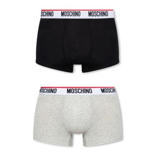 Merkboxers 2-pack Moschino , Black , Heren