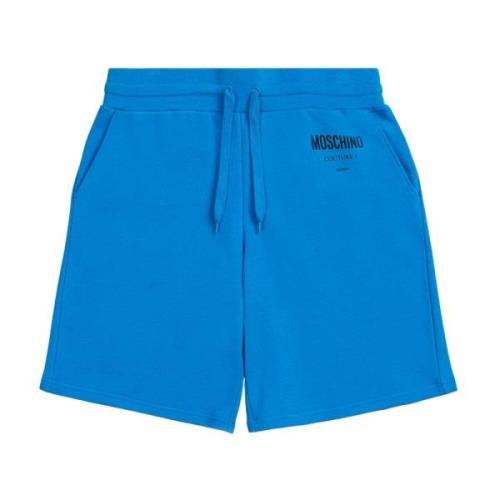 Zomerse Modieuze Shorts voor Mannen Moschino , Blue , Heren