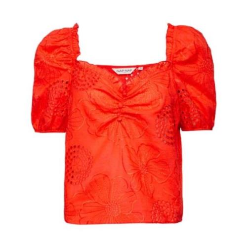 Blouses NAF NAF , Red , Dames