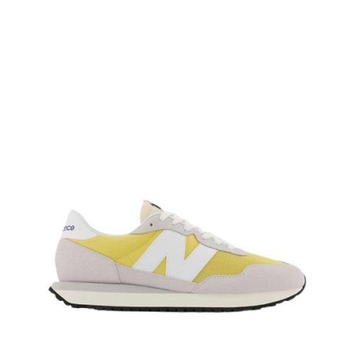 Casual Chamois Leren Sneakers New Balance , White , Heren