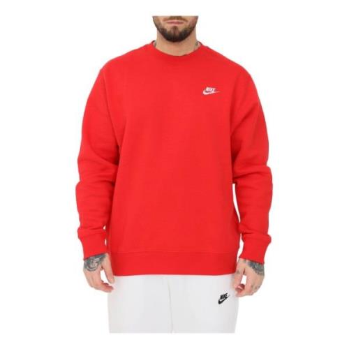 Rode Club Fleece Hoodie Nike , Red , Heren