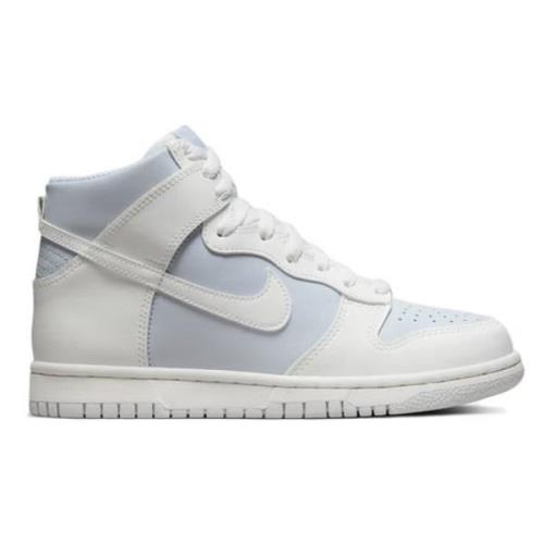 Hoge Leren Sneakers Nike , Blue , Dames