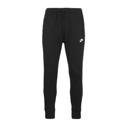 Zwarte sportieve broek met logo Nike , Black , Heren