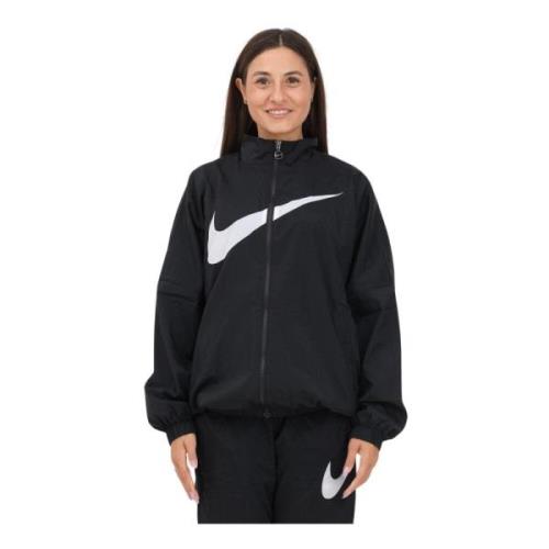 Oversized luchtige jas met mesh voering Nike , Black , Dames