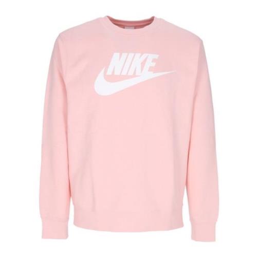 Grafische Crewneck Sweatshirt voor Mannen Nike , Pink , Heren