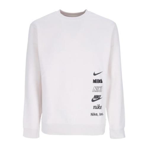 Club + Mlogo Crewneck Sweatshirt Nike , Gray , Heren