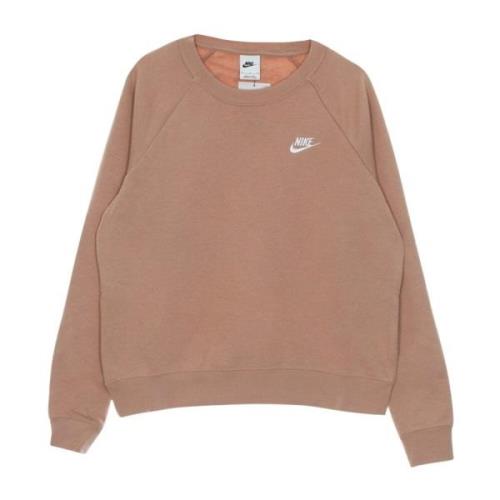 Essential Fleece Crewneck Sweatshirt Nike , Beige , Dames