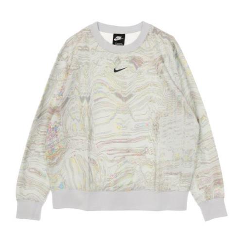 Trendy Fleece Crew Sweatshirt Nike , White , Dames
