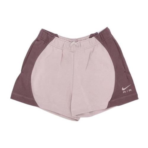 Fleece Short Sportkleding Nike , Beige , Dames