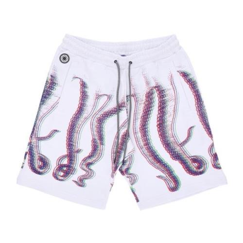 Casual Shorts Octopus , White , Heren