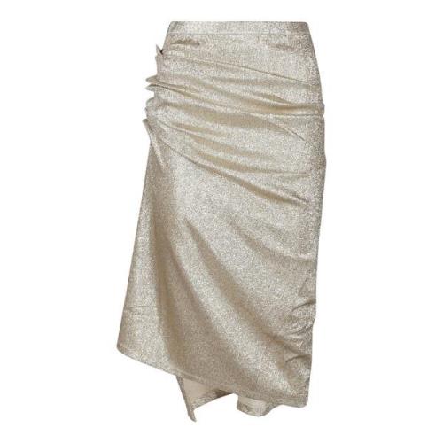 Sprankelende Midi Rok Paco Rabanne , Gray , Dames