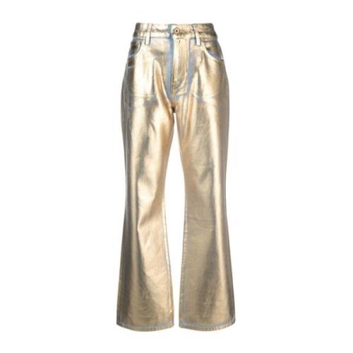 Stijlvolle Broek Paco Rabanne , Yellow , Dames