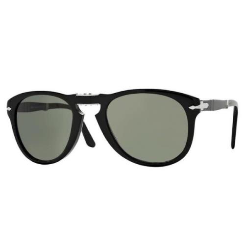 Zwarte Opvouwbare Zonnebril Po0714 Persol , Black , Unisex