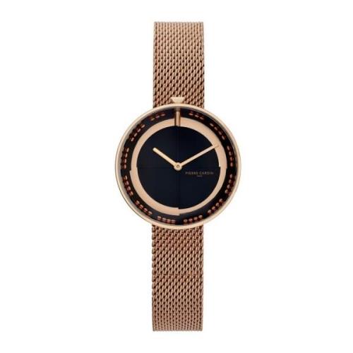 Koperen Damesmode Horloge Pierre Cardin , Brown , Dames