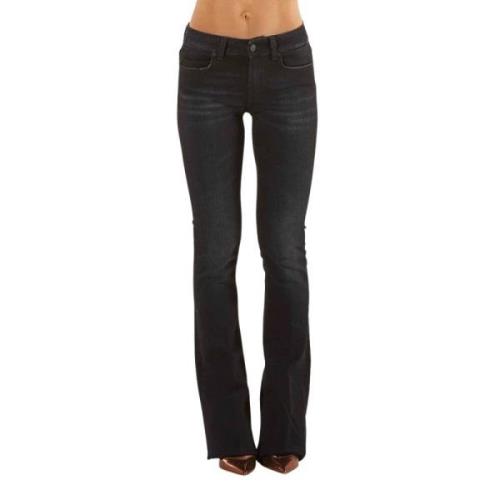 Flared Jeans Dondup , Black , Dames