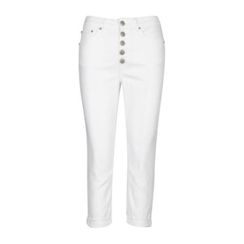 Korte Denim Jeans Dondup , White , Dames