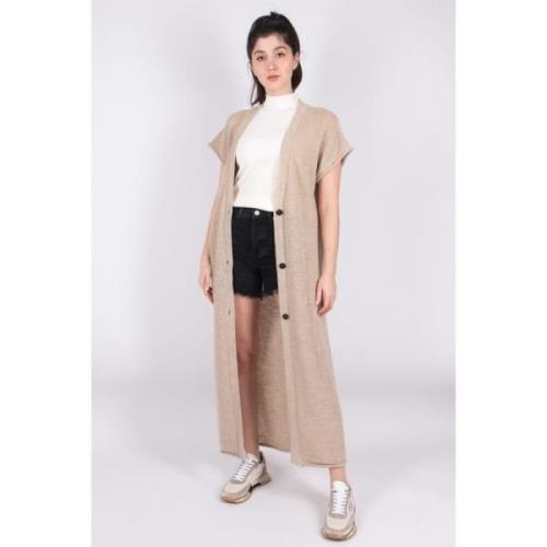 Gebreide kleding L19136 Roberto Collina , Beige , Dames