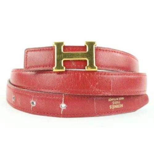 Tweedehands riem Hermès Vintage , Red , Dames