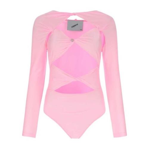 Fluo roze lycra bodysuit Coperni , Pink , Dames