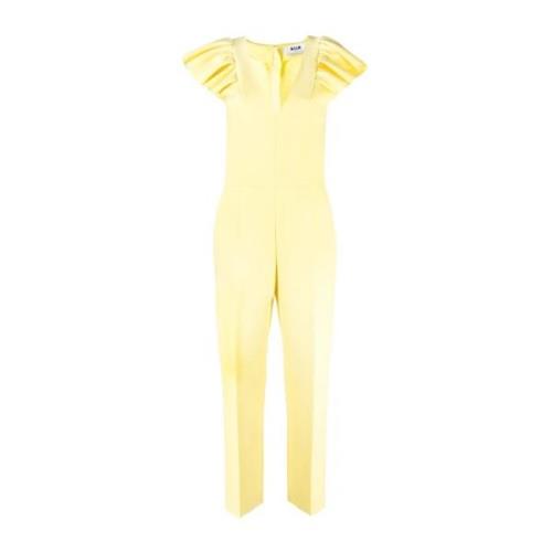 Jumpsuits Msgm , Yellow , Dames
