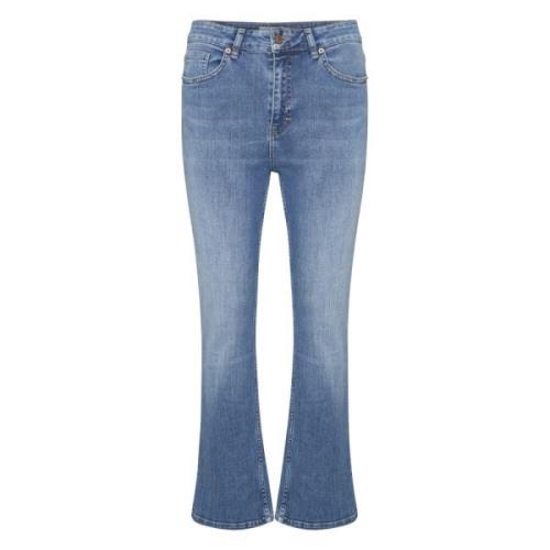 Flared Jeans Part Two , Blue , Dames