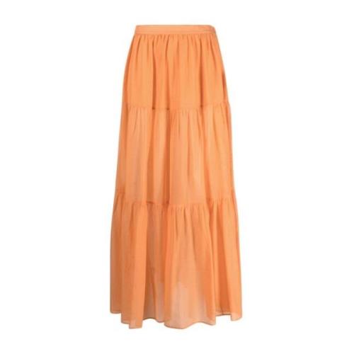Maxi Skirts Manebí , Orange , Dames