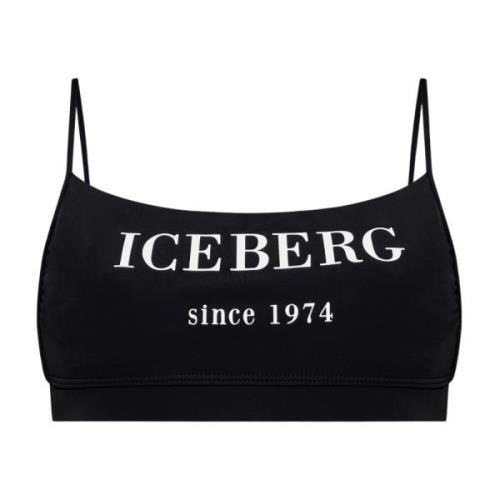 Badpak top Iceberg , Black , Dames