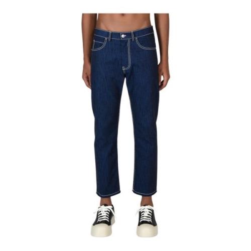 Stijlvolle Cropped Jeans voor Mannen Marni , Blue , Heren