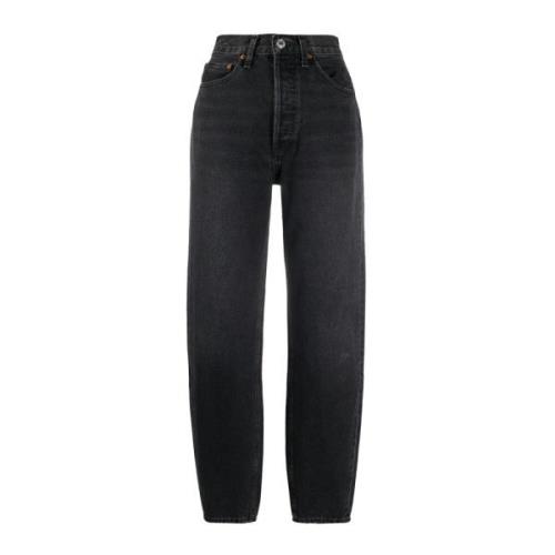 Jeans 80s Re/Done , Black , Dames