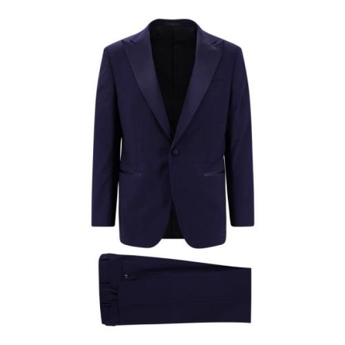 Single Breasted Suits Corneliani , Blue , Heren