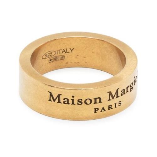 Gouden gegraveerde ring met geborstelde afwerking Maison Margiela , Ye...