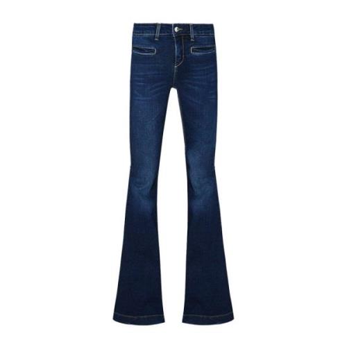 Denimblauwe Flare Jeans voor Dames Liu Jo , Blue , Dames