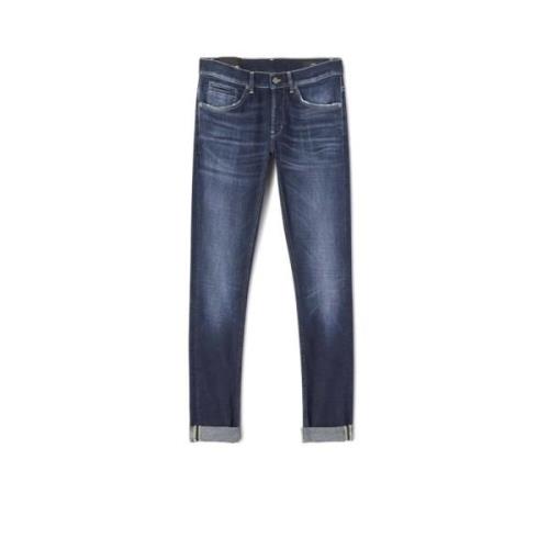 George Skinny Fit Lage Taille Jeans Dondup , Blue , Heren