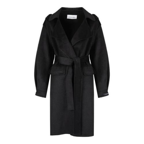 Klassieke Trenchcoat Silvian Heach , Black , Dames