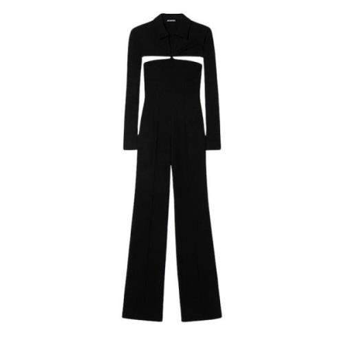 Lange Jumpsuit voor de Bergen met Onzichtbare Rits Jacquemus , Black ,...