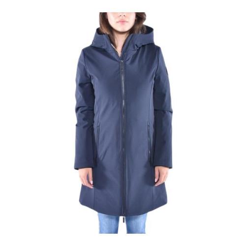 Hoogwaardige Softs Dons Regenjas Woolrich , Blue , Dames