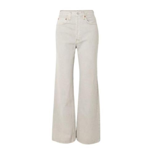 Wijde pijp jeans geïnspireerd door de jaren 70 Re/Done , Gray , Dames