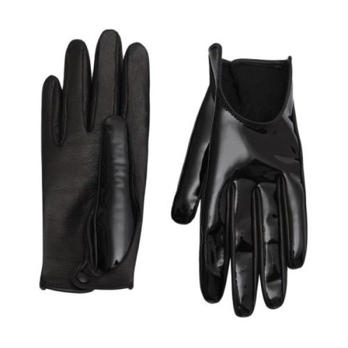 Leren handschoenen Durazzi Milano , Black , Dames