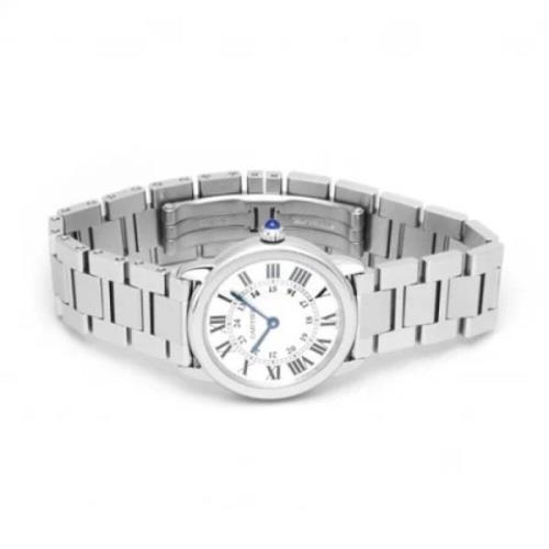 Pre-owned Silver watches Cartier Vintage , White , Dames