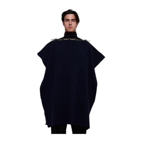 Blauwe Wol Poncho van Swan X J.W.Anderson A.p.c. , Blue , Heren