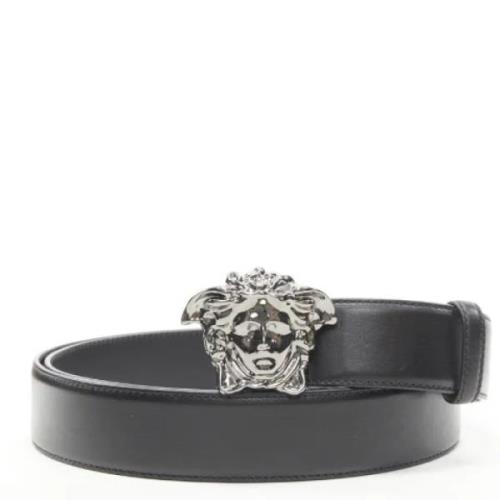 Pre-owned Leather belts Versace Pre-owned , Black , Dames