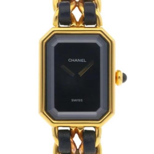 Pre-owned Metal watches Chanel Vintage , Black , Dames