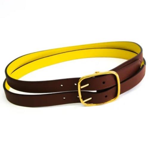 Pre-owned Leather belts Burberry Vintage , Brown , Dames