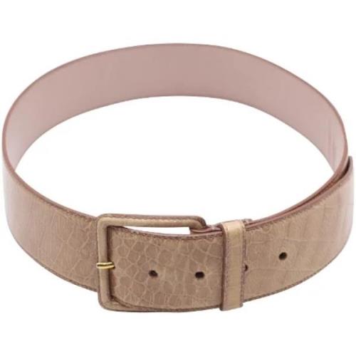 Pre-owned Leather belts Miu Miu Pre-owned , Pink , Dames