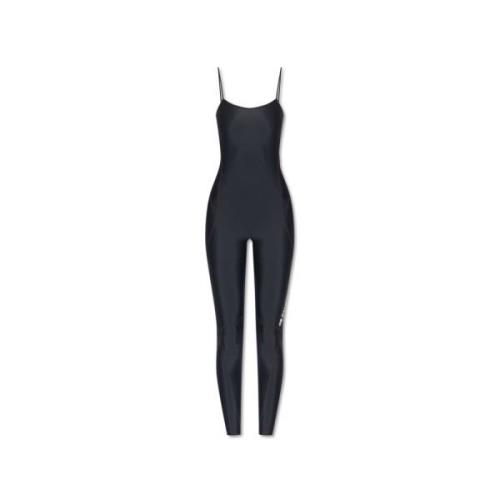 Jumpsuit met logo Balenciaga , Black , Dames