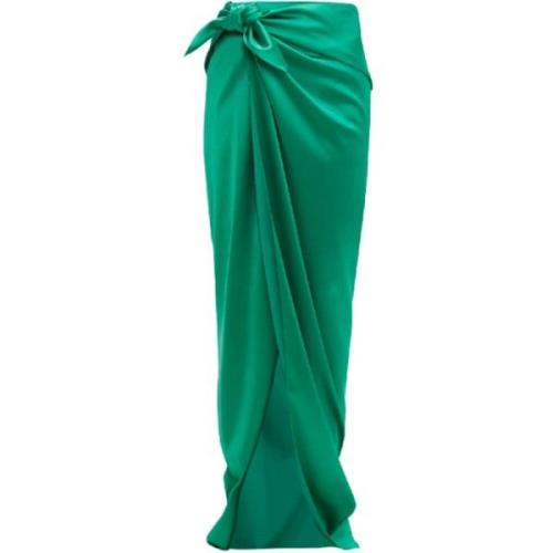 Maxi Skirts Balenciaga , Green , Dames