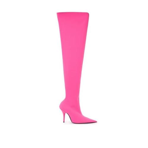 Neonroze Over-de-Knie Laars Balenciaga , Pink , Dames